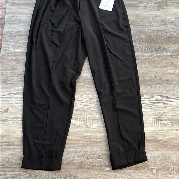 Athleta Black Cardiff Pants with Belt New with tag - Picture 2 of 12